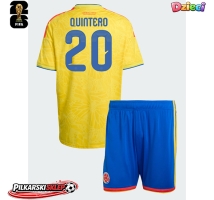 Kolumbia Juan Fernando Quintero #20 Koszulka Podstawowa dzieci MŚ 2026 Krótki Rękaw (+ krótkie spodenki)